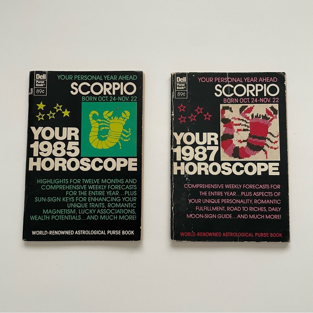 Vintage Dell Horoscope Scorpio Purse Book Lot